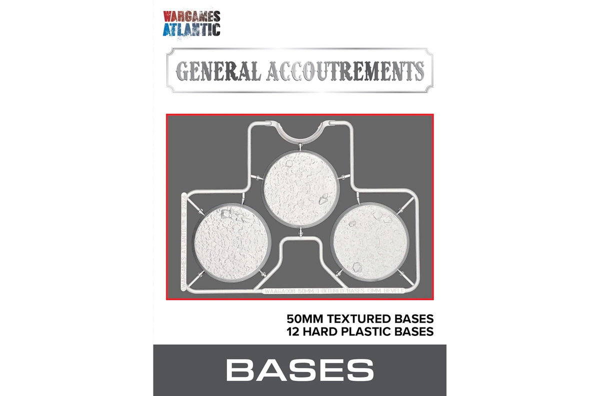 50mm Textured Bases (3mm Bevel)