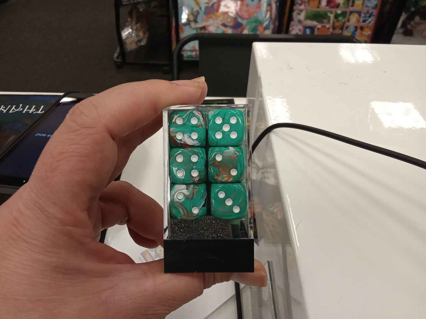 CHESSEX Marble Oxi-Copper /white