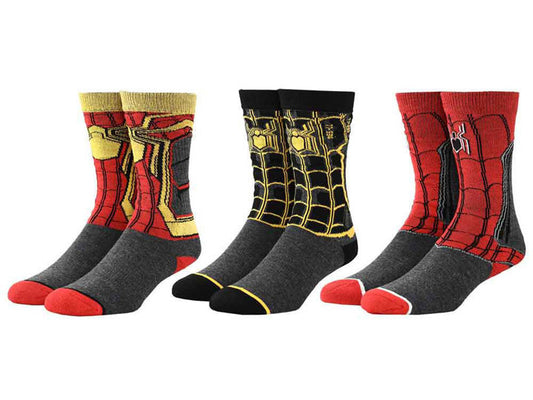 Bioworld Spider-Man No Way Home 3 Pack Crew Socks