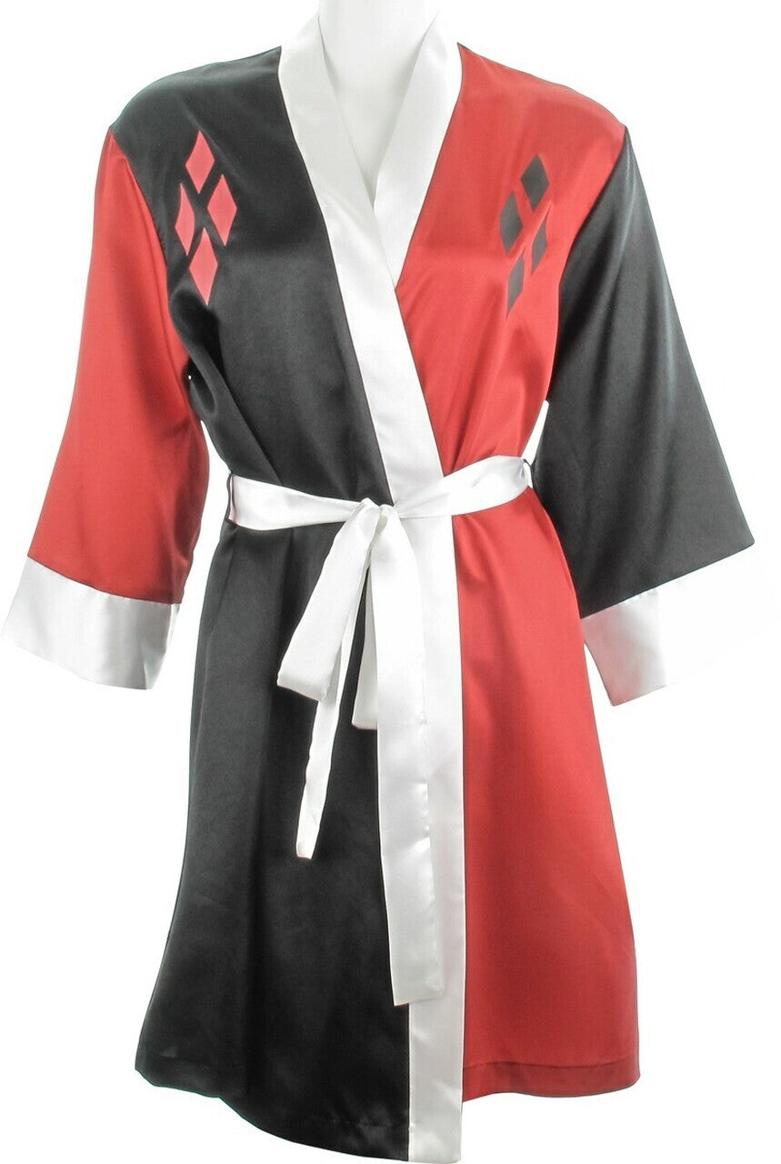 DC Bombshells Harley Quinn Satin Bathrobe