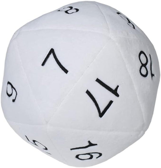 Jumbo D20 Plush White/Black