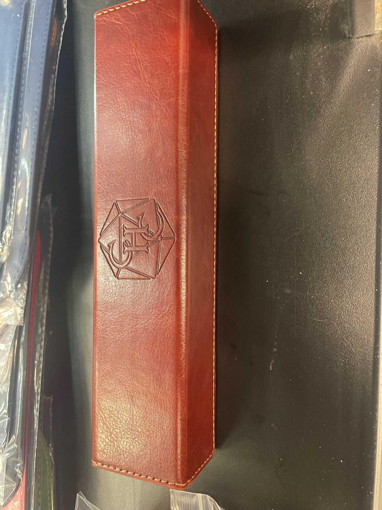 CHC Leather Dice Box Brown