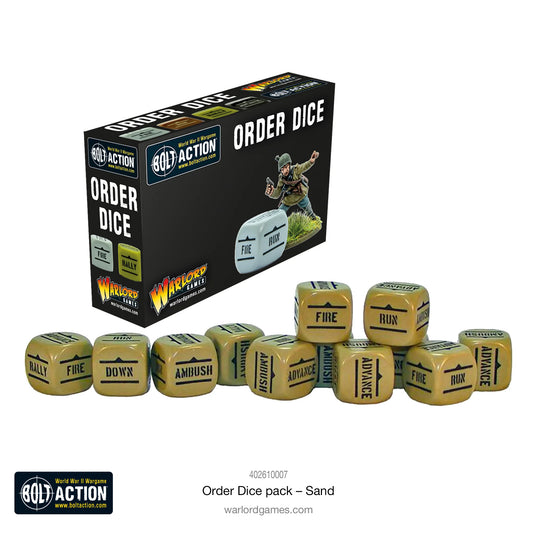 Bolt Action Order Dice Sand
