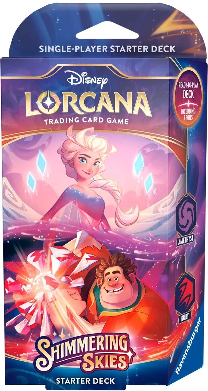 Disney Lorcana: Shimmering Skies Starter Deck (Amethyst & Ruby)