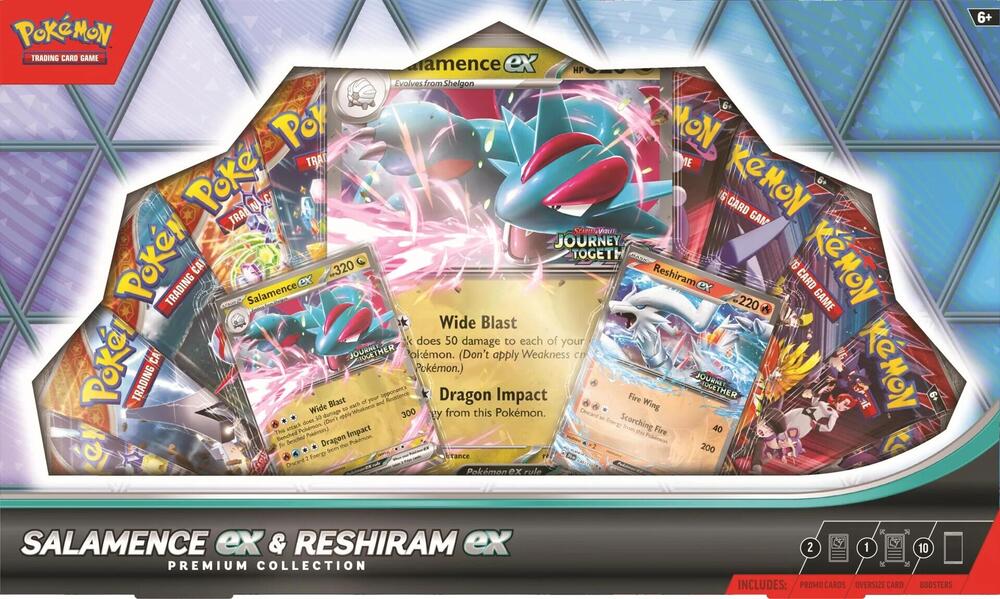 Pokemon Salamence EX and Reshiram EX Premium Collection