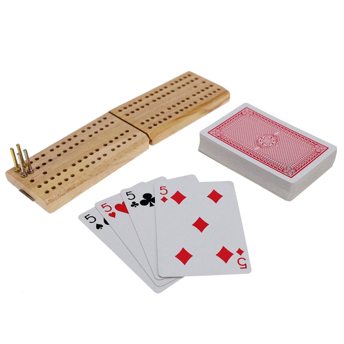 Walnut 7-Games-in-1 Combination Game Set