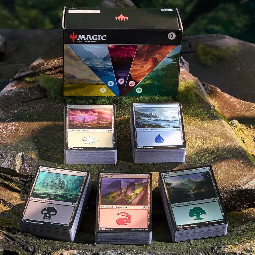 Magic: The Gathering 2025 Land Station (400 Basic Land Cards)
