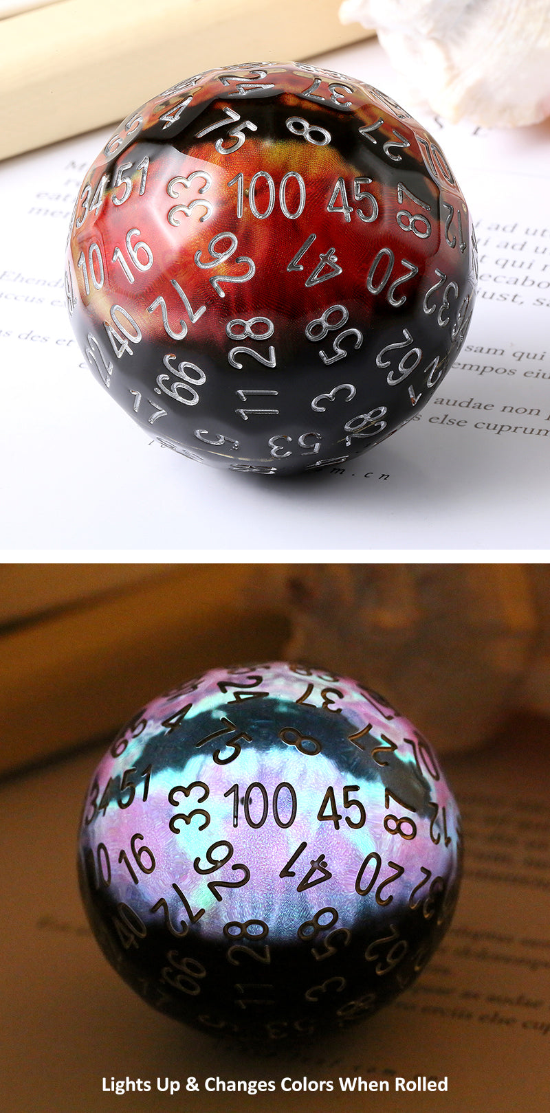 D100 Dice (Dragon Eye) [Red]