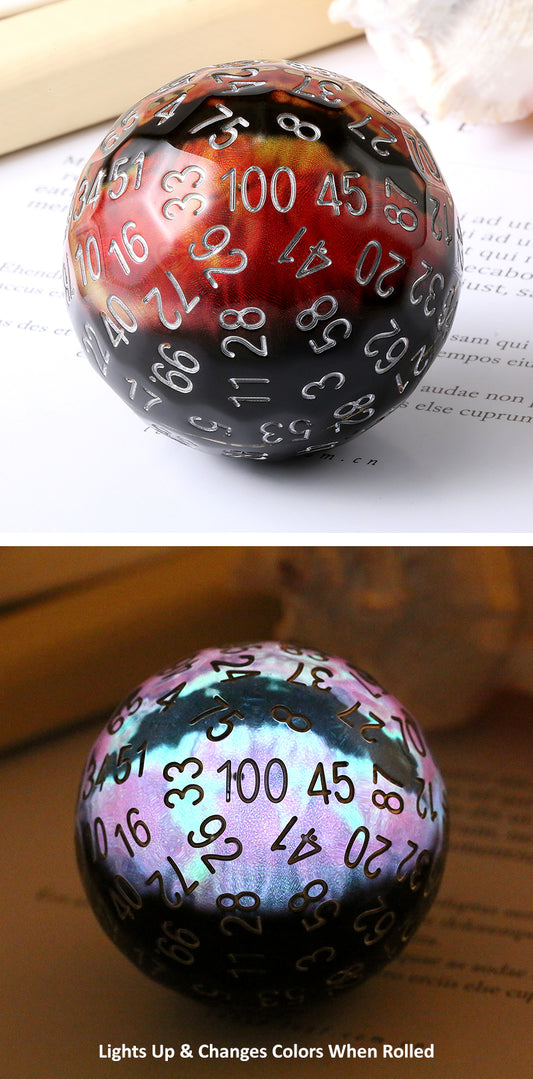 D100 Dice (Dragon Eye) [Red]