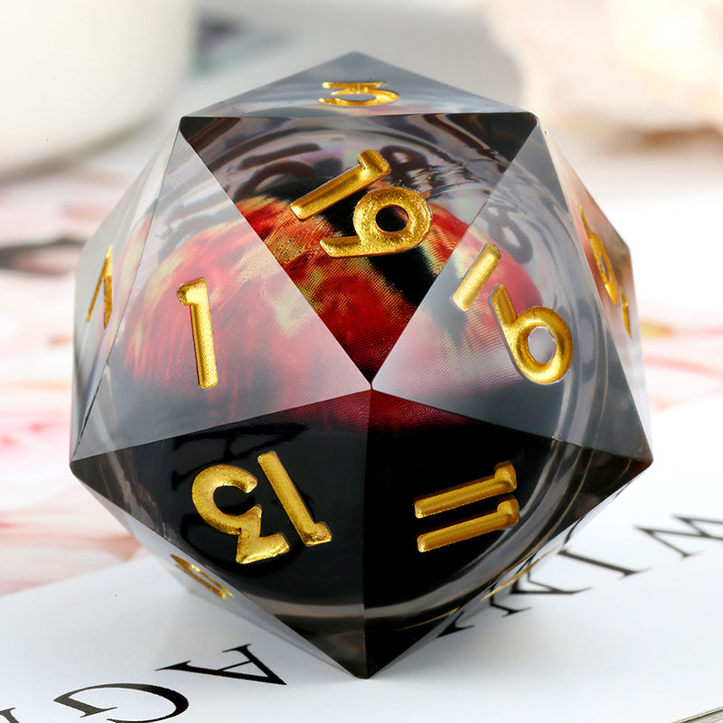 Jumbo D20 Dice (Dragon Eye) [Red]