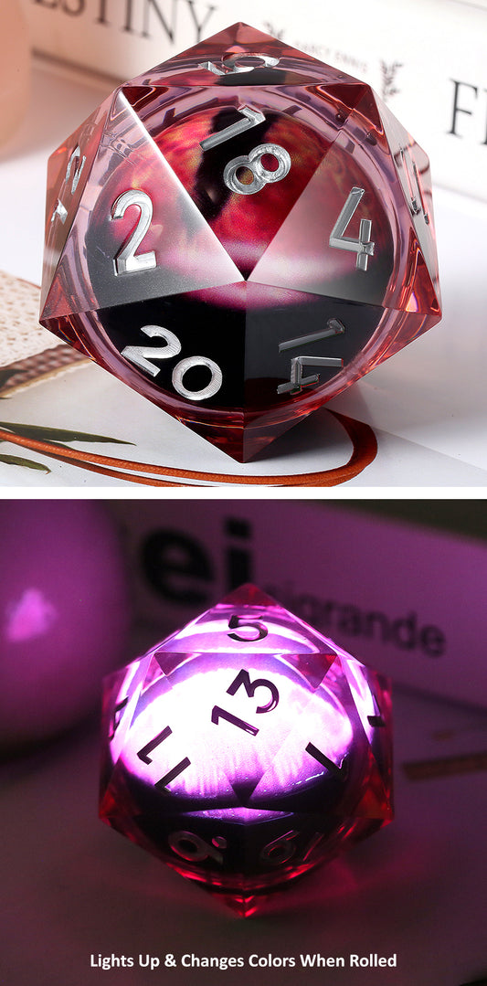 XL Jumbo D20 Dice (Dragon Eye) [Red]