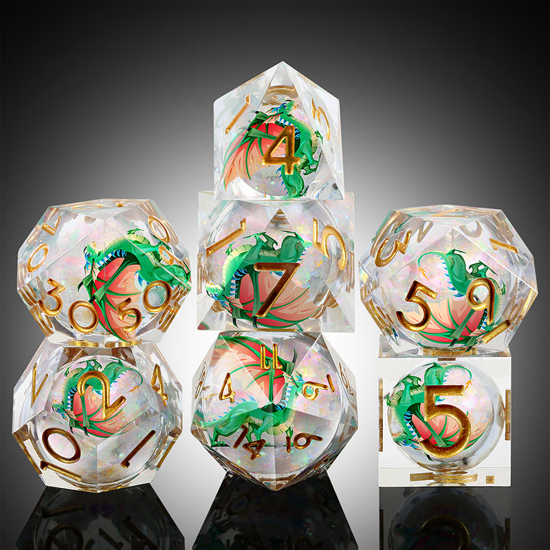 Liquid Core Dice Set (7pcs) (Dragon) [Percy]