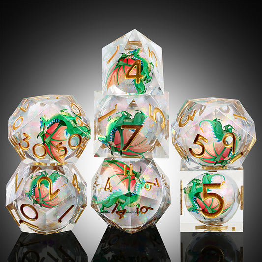 Liquid Core Dice Set (7pcs) (Dragon) [Percy]