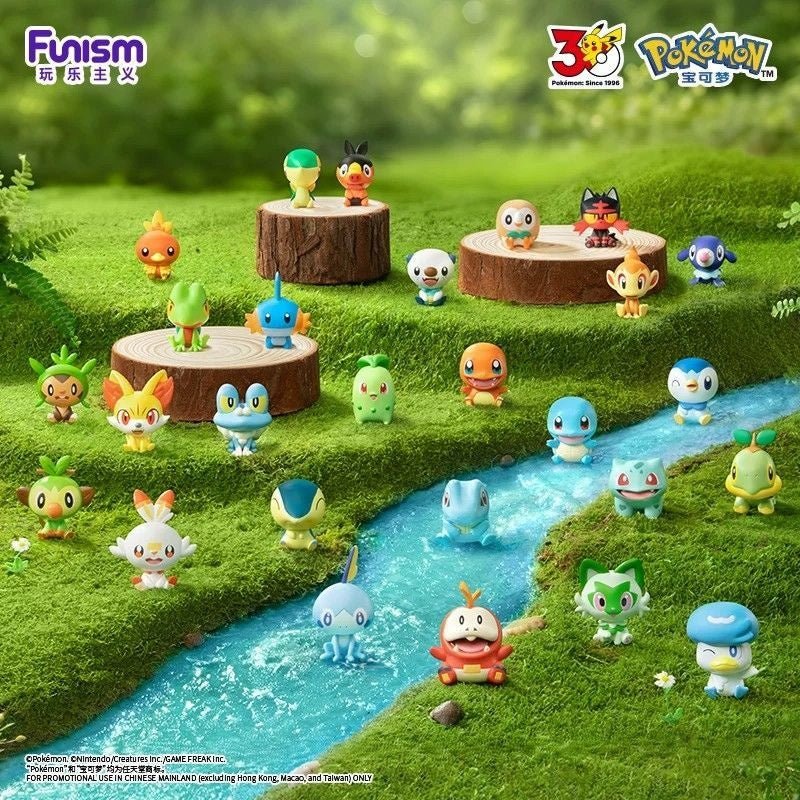 Funism Pokemon Palmsize Wonders 30th Anniversary First Partner Blind Box