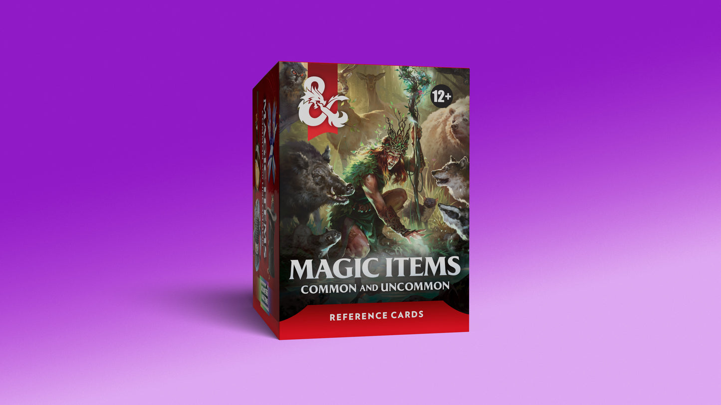 Dungeons and Dragons Reference Cards - Magic Items: Common and Uncommon