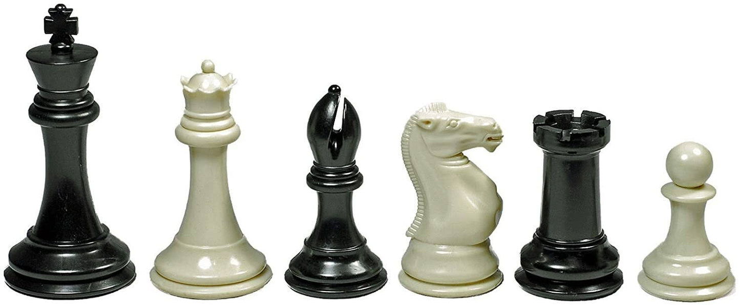 WE Games Ultimate Tournament Chess Set in Burgundy with Vinyl Chess Mat, Canvas Bag & Super Triple Weighted Chessmen with 4" King