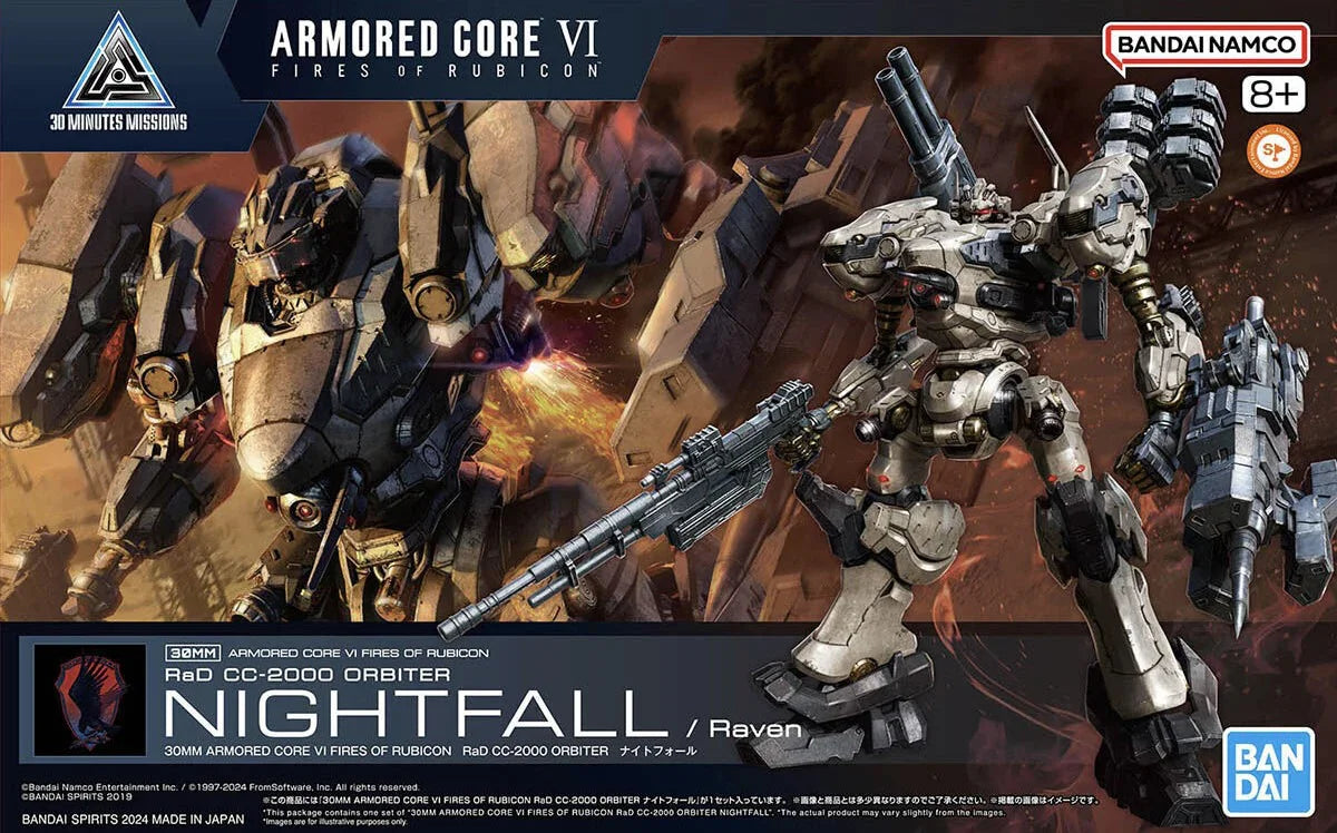 #01 RaD CC-200 Orbiter Nightfall "Armored Core VI Fires of Rubicon", Bandai Hobby 30 MM