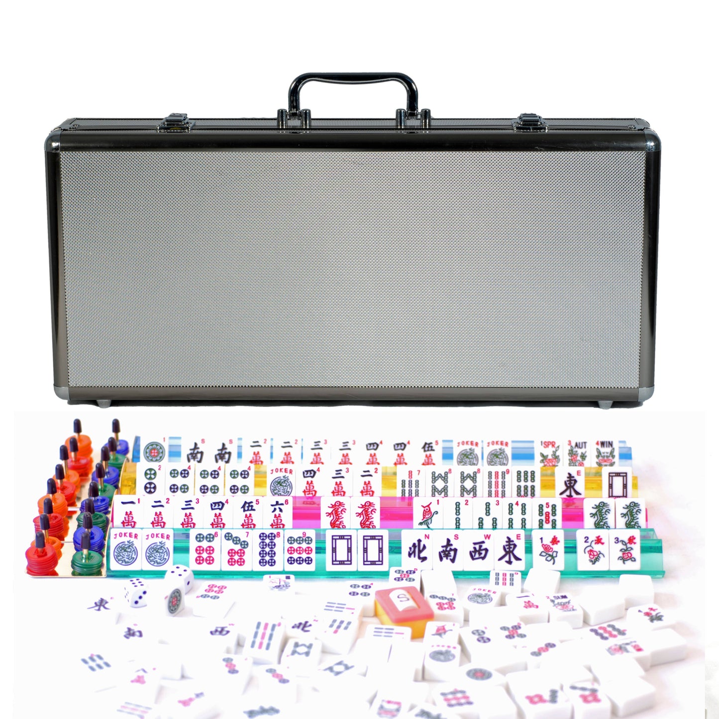 Deluxe American Mahjong in a Silver Aluminum Case