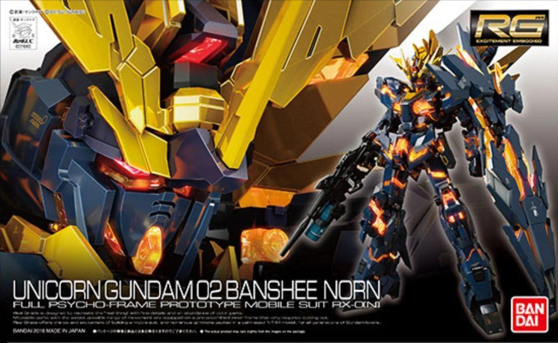 #27 Unicorn Gundam 02 Banshee Norn "Gundam UC", Bandai Hobby RG 1/144